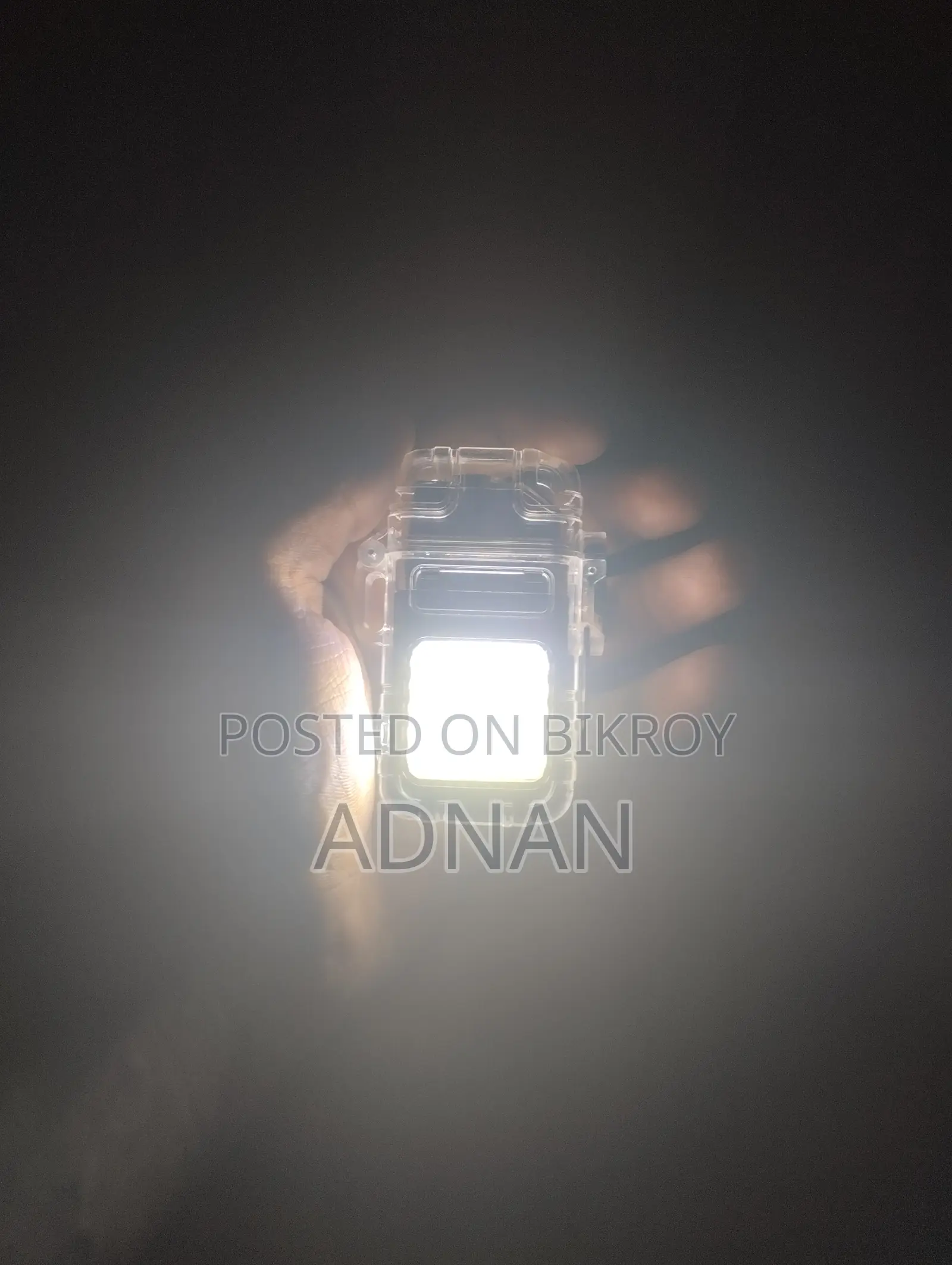 Transparent Waterproof Arc Lighter With COB Flashlight (Brand New)