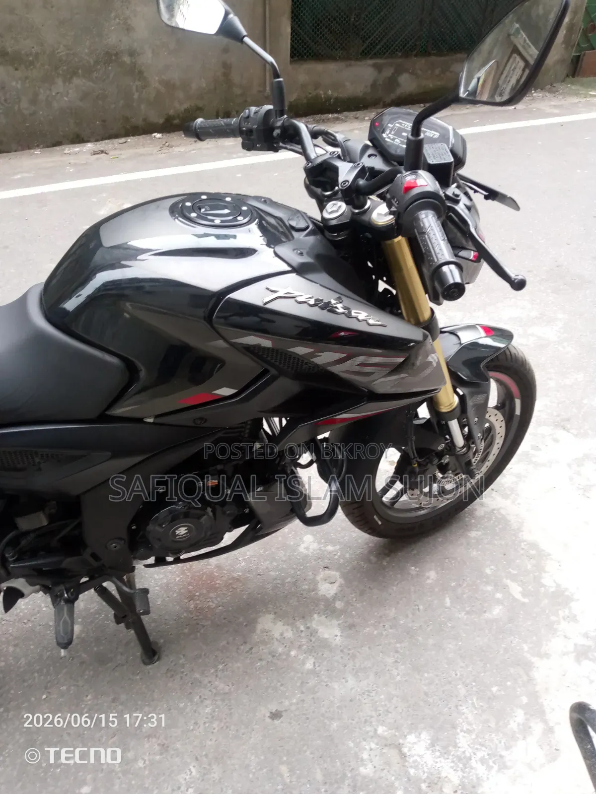 New Bajaj Pulsar N160 2026 Black