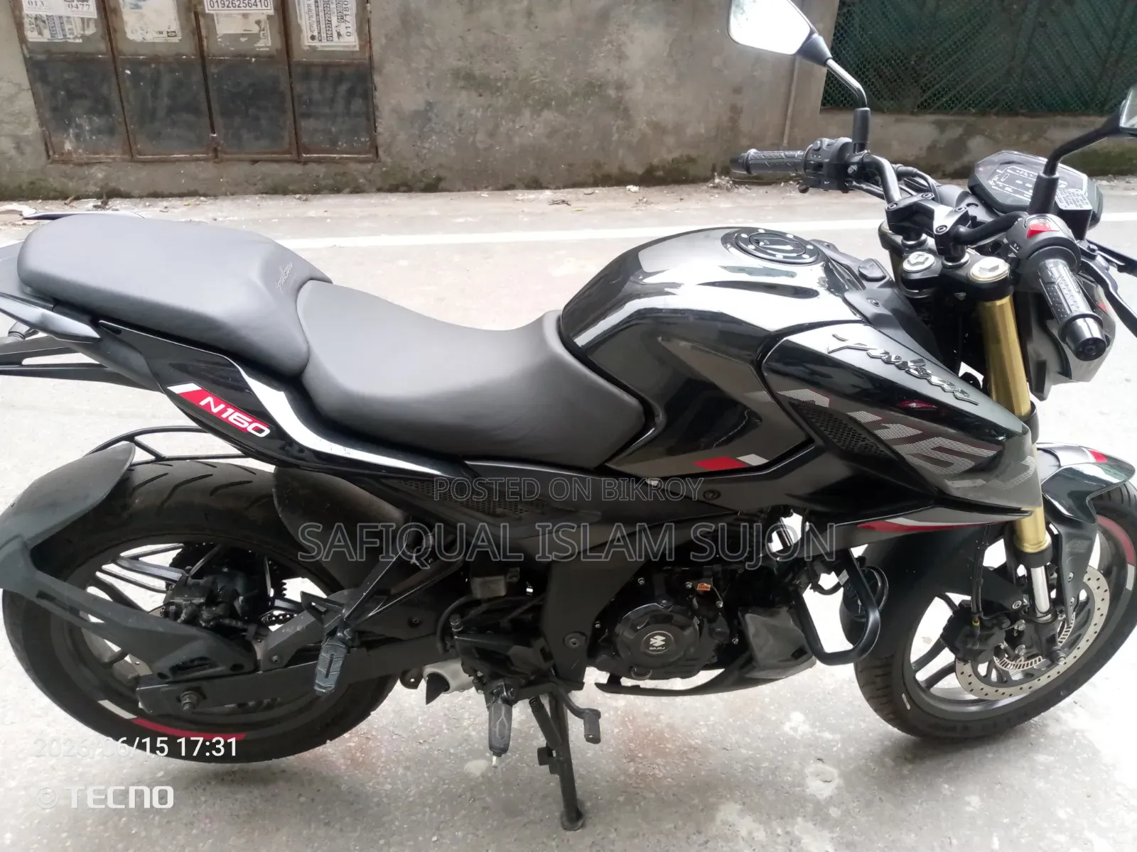 New Bajaj Pulsar N160 2026 Black