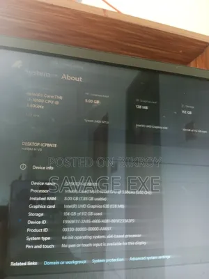 Desktop Computer 8GB Intel Core I3 SSD 128GB