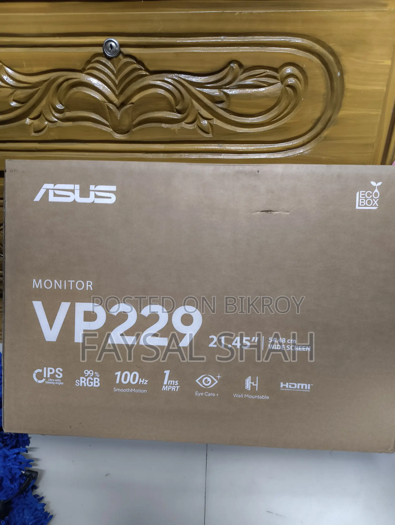 Asus Vp229hf 21.45” Ips 100hz Monitor (Brand New Sealed)