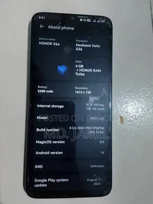 Honor X6a 128 GB Silver