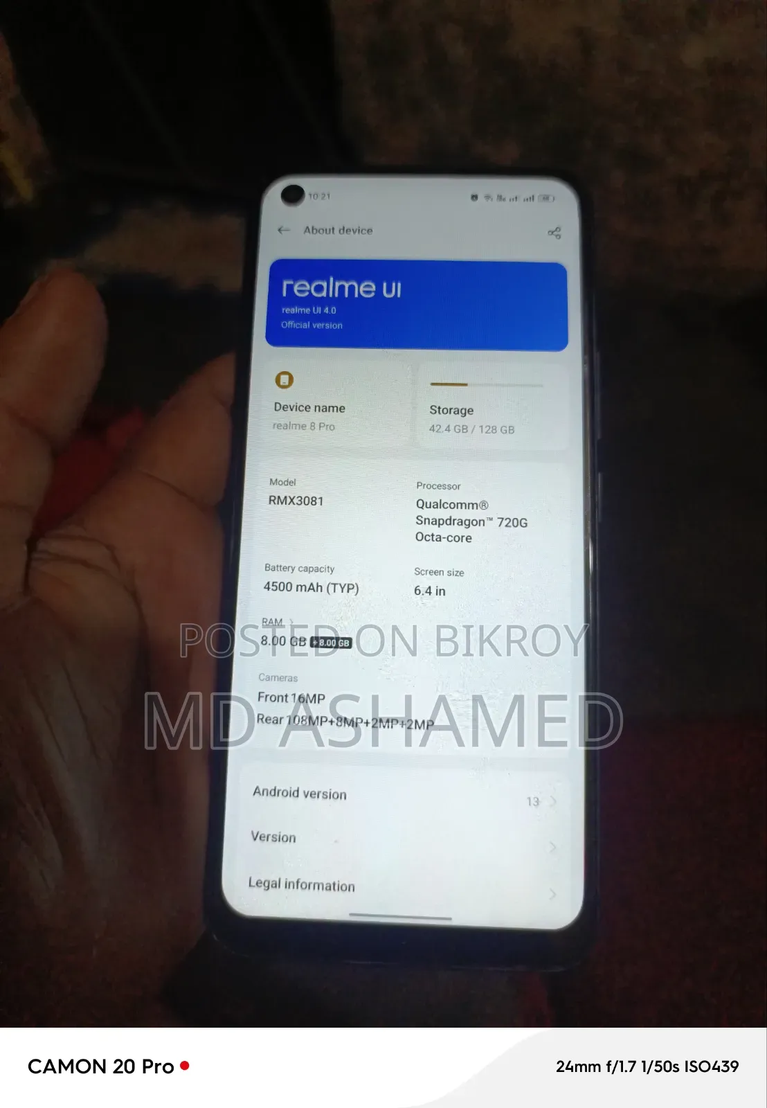 Realme 8 Pro 128 GB Gray