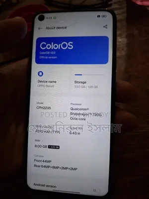 Oppo Reno 128 GB Blue