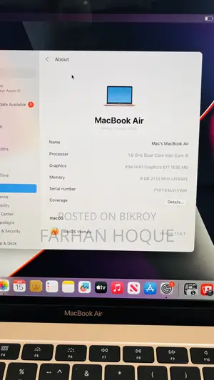 New Laptop Apple MacBook Air 2019 8GB Intel Core I5 SSD 512GB