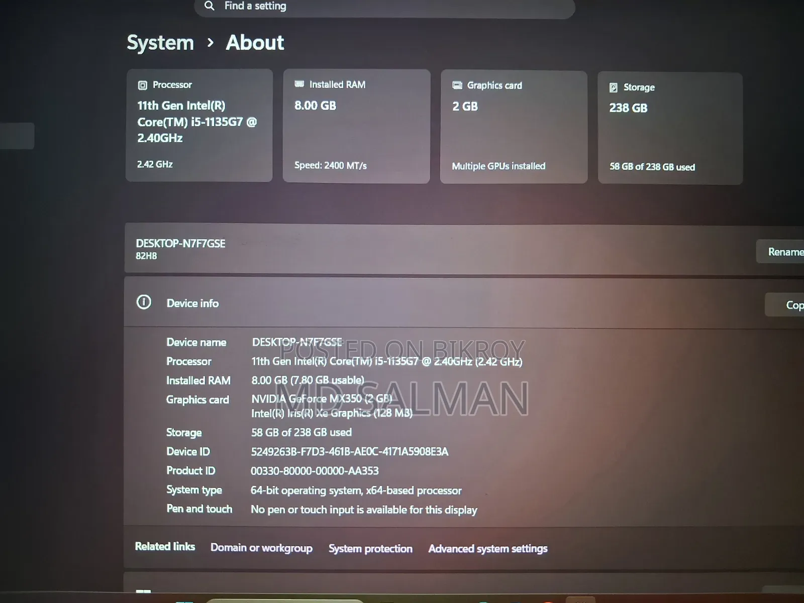 Laptop Lenovo Ideapad 3 8GB Intel Core I5 SSD 256GB