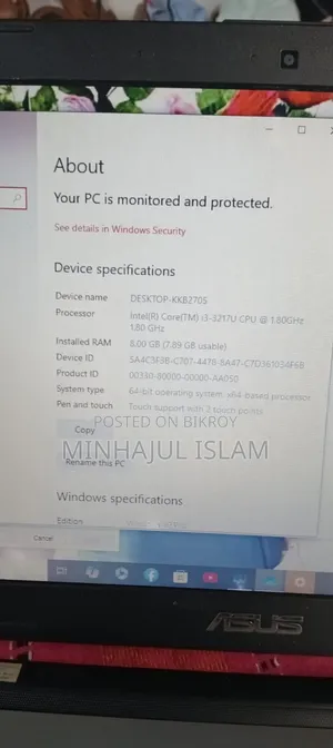 Laptop Asus A42JB 8GB Intel Core 3 HDD+SSD 60GB