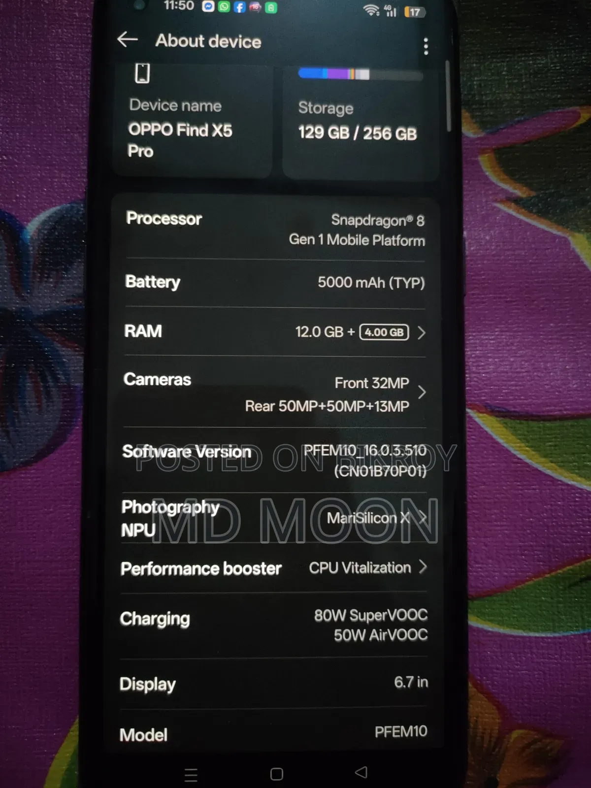 Oppo Find X5 Pro 256 GB Black