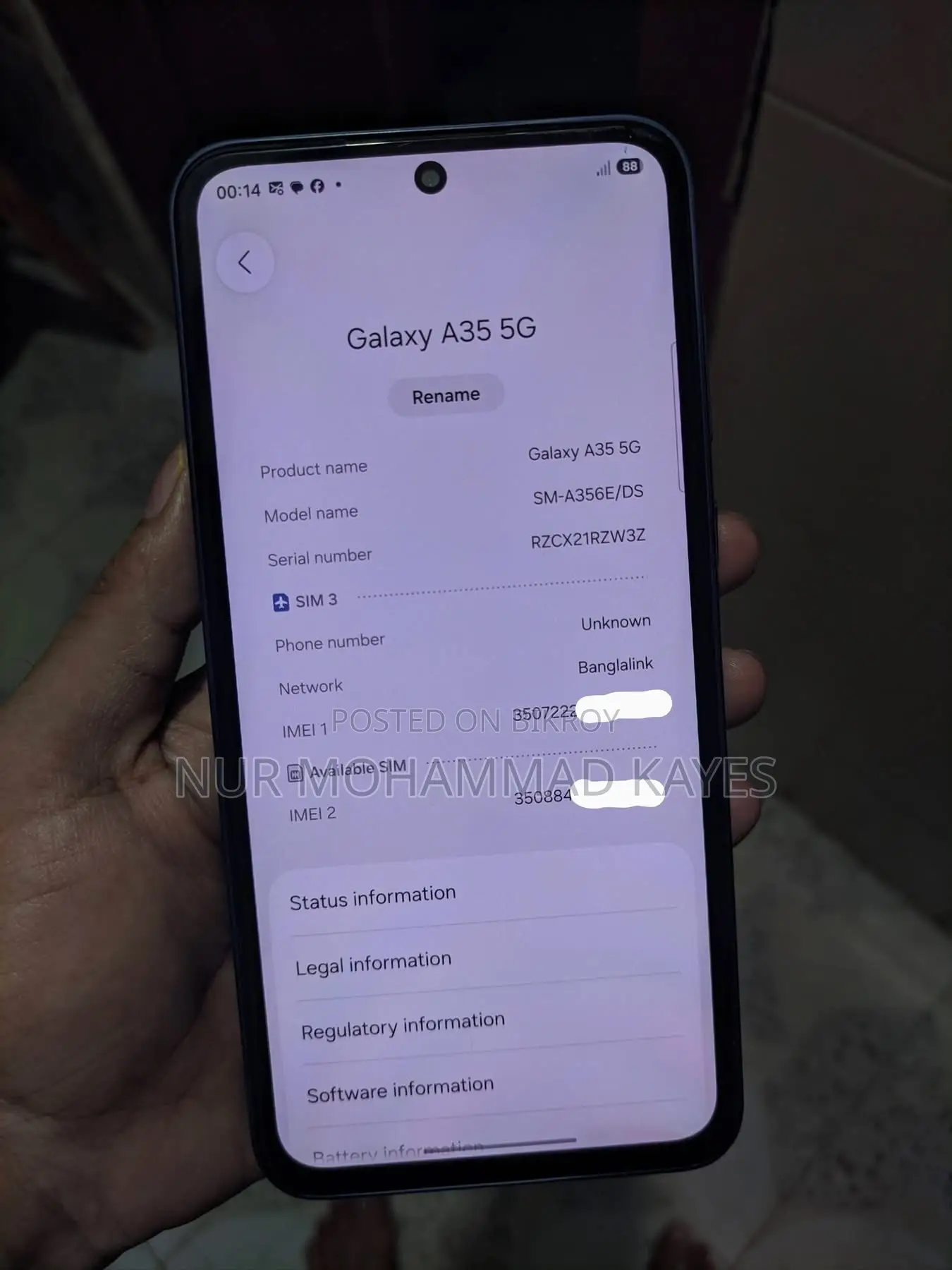 Samsung Galaxy A35 256 GB Black