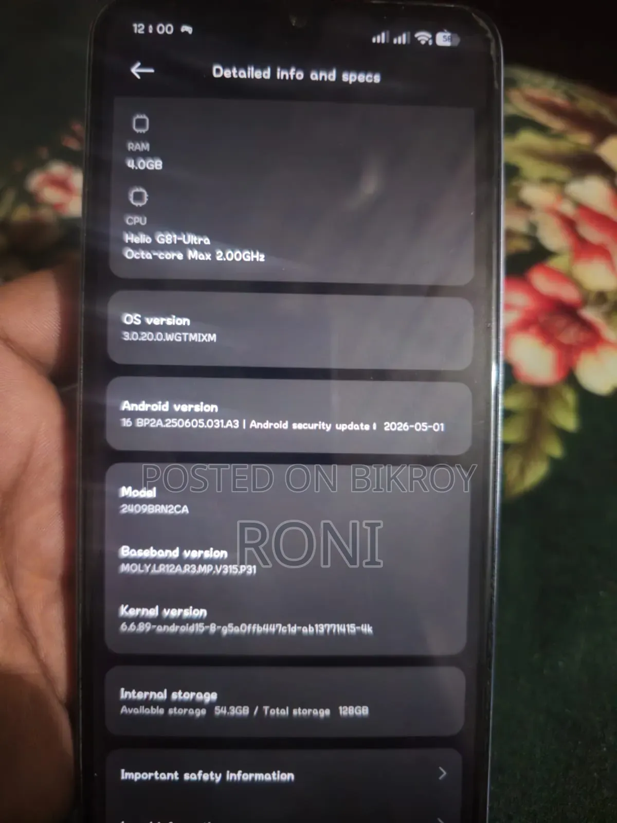 Xiaomi Redmi 14C 128 GB Silver