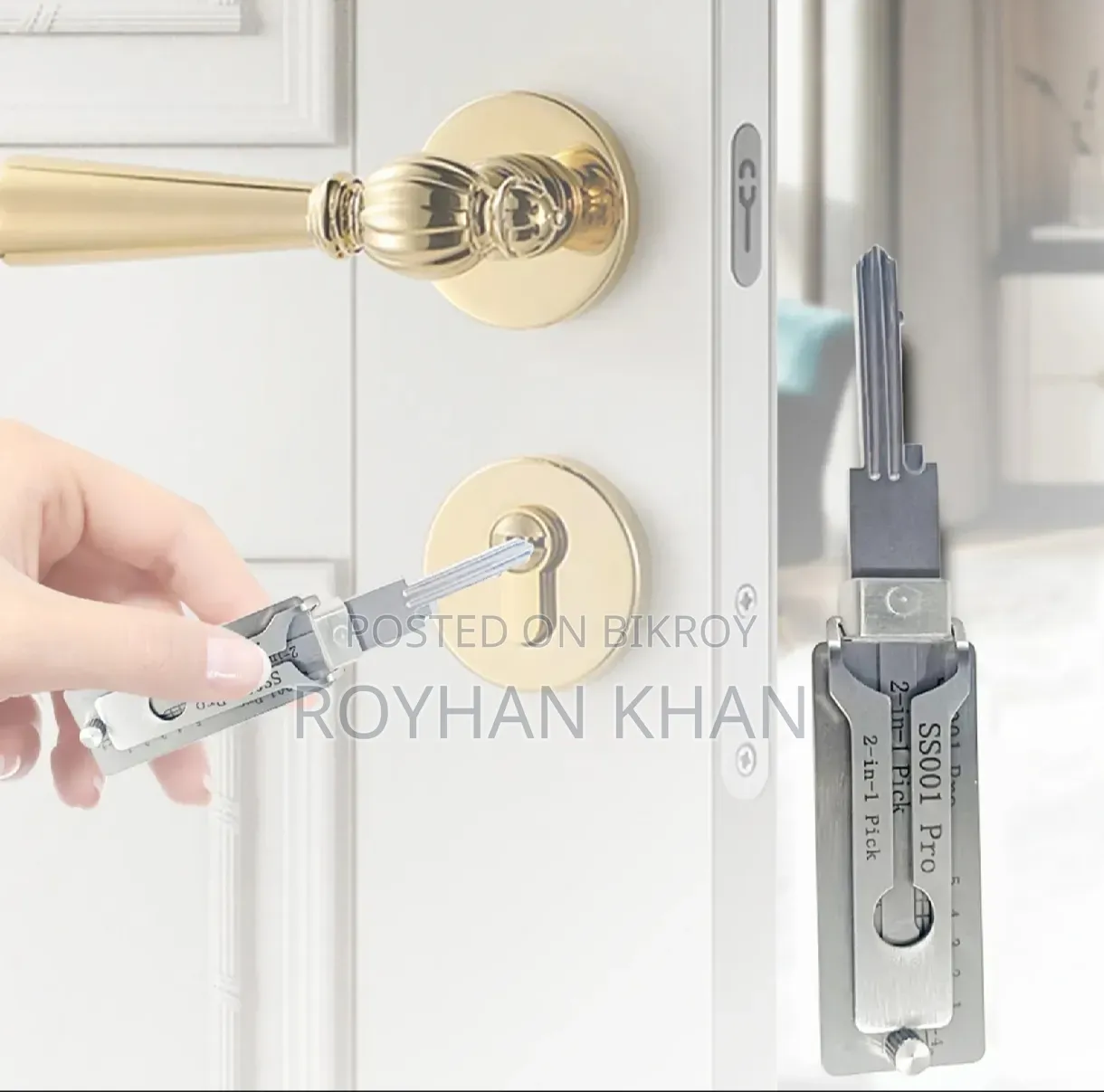 Ss001 Pro 2-in-1 Lock Pick Tool Set | Pro Locksmith Practice Tool