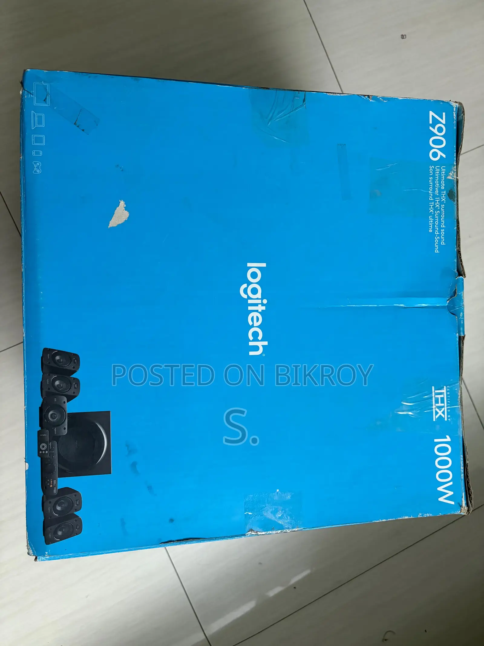 Logitech Z906 5.1 THX 1000W Surround Sound System. With Box