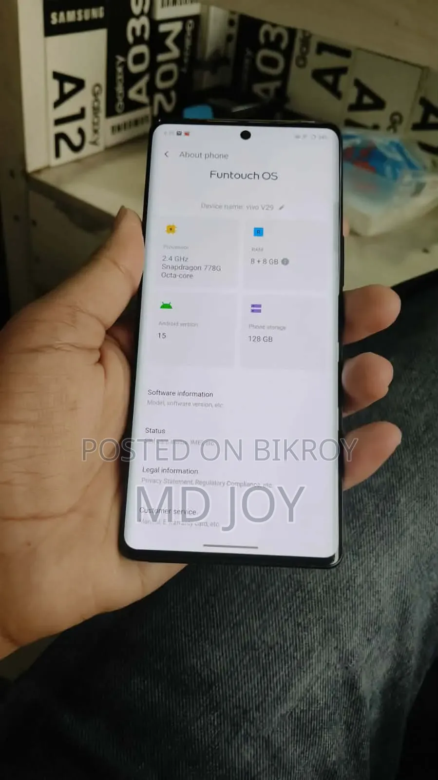 Vivo V29 5G 128 GB Black