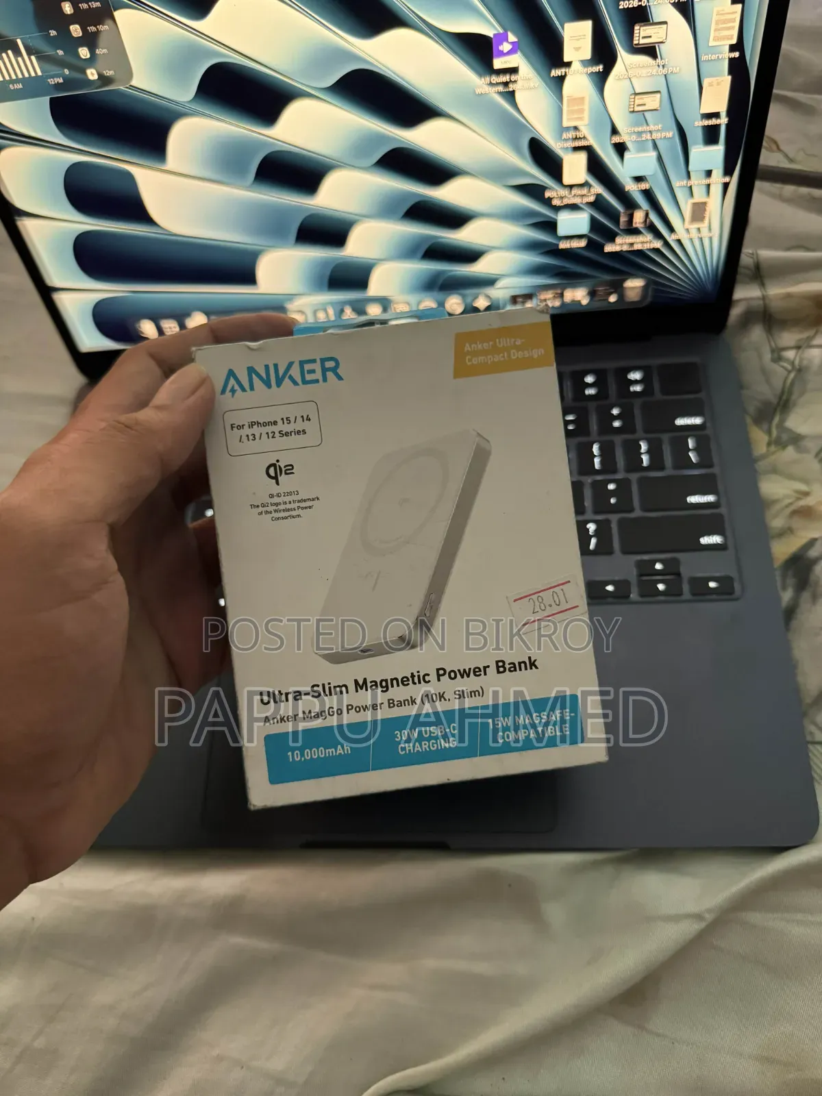 Anker Maggo Qi2 Ultra Slim Power Bank - 10000mah 15watt