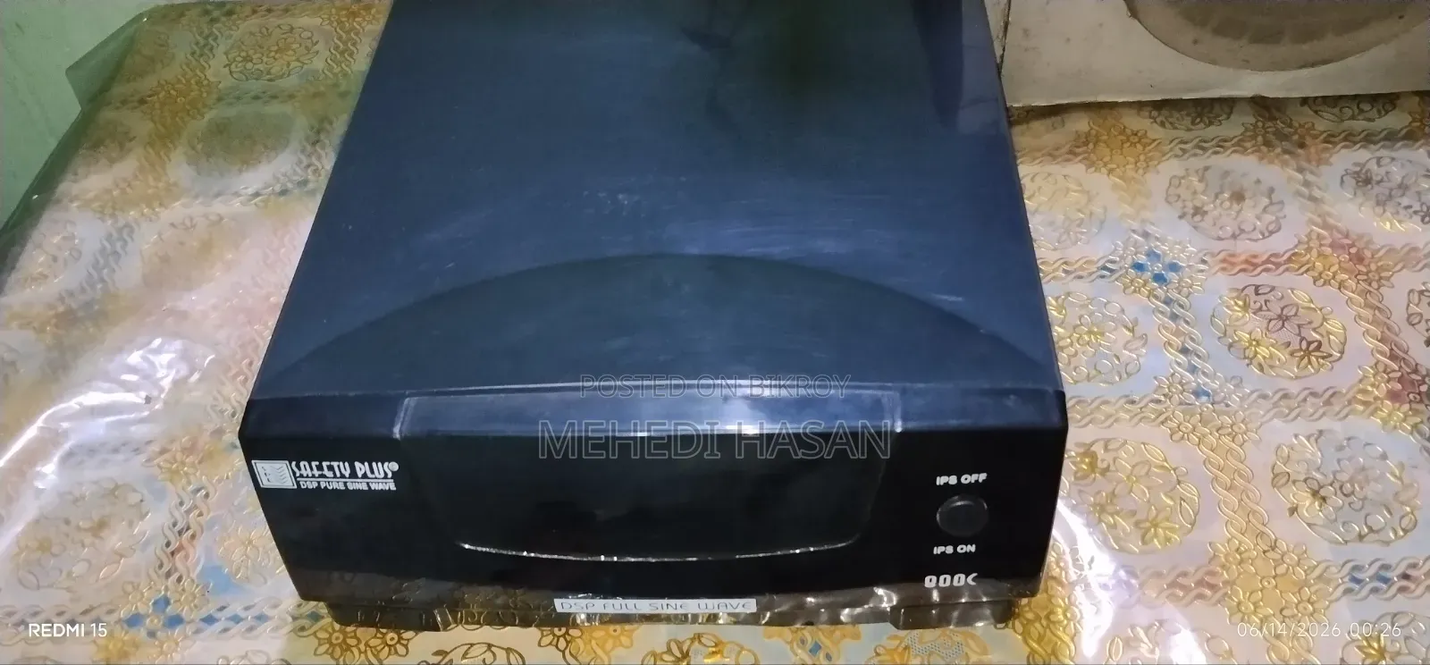 DSP Pure Sine Wave IPS 1000VA, Like New