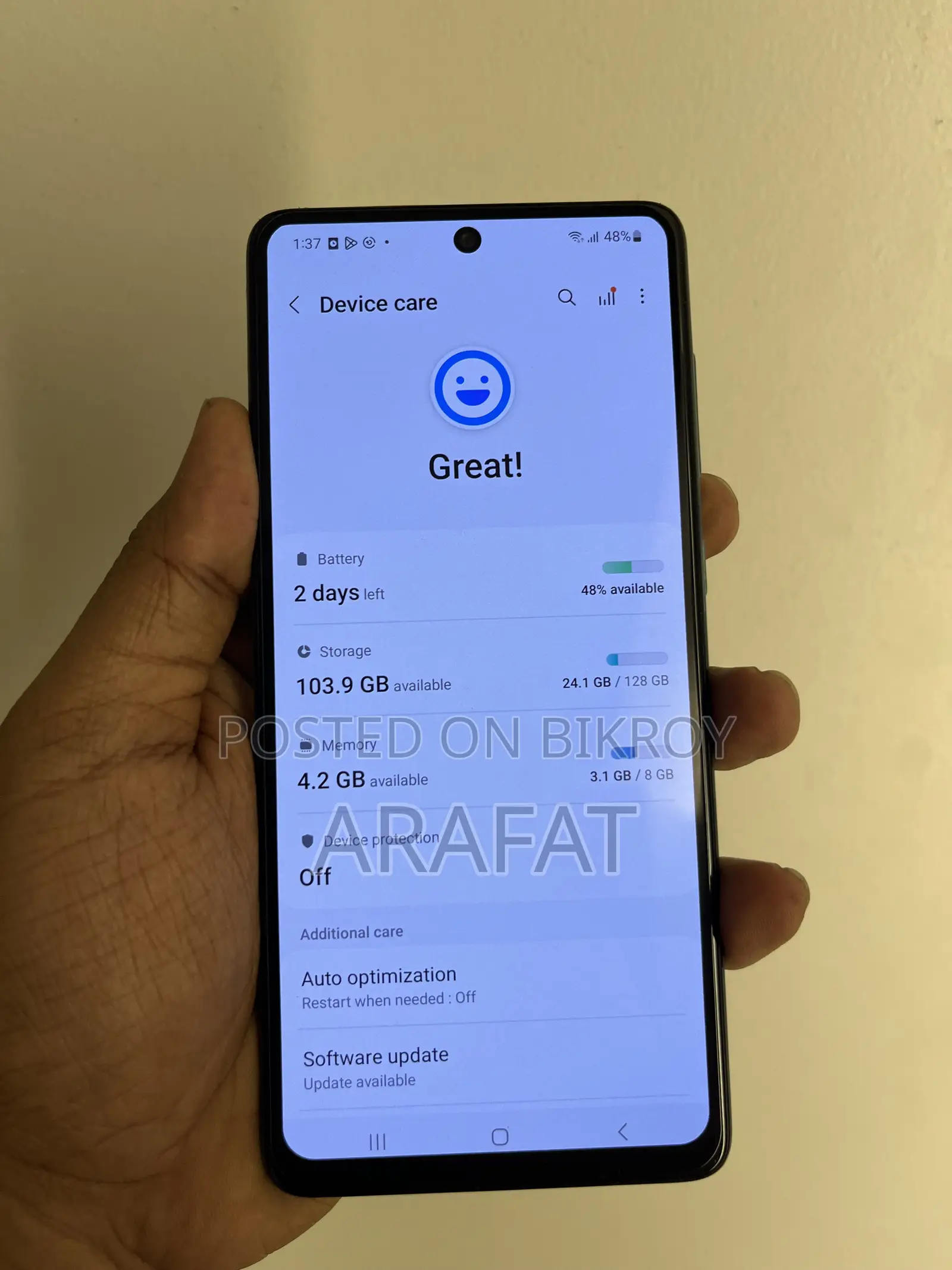 Samsung Galaxy A71 128 GB Green