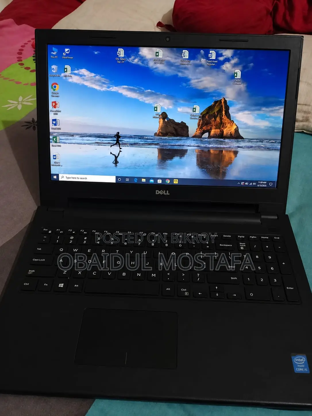 নতুন ল্যাপটপ Dell Inspiron 15 8GB Intel Core i5 SSD 128GB