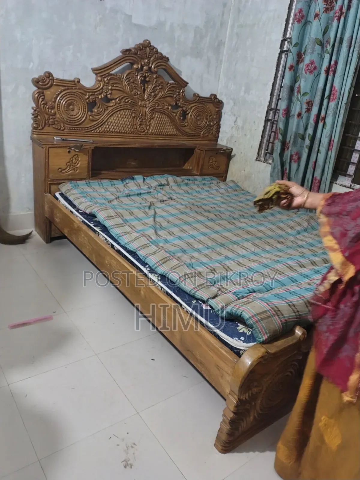 সেগুন কাট এর খাট