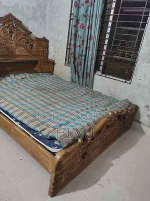 সেগুন কাট এর খাট