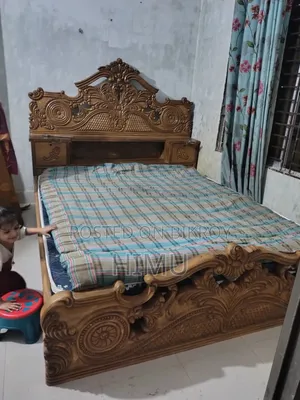 সেগুন কাট এর খাট