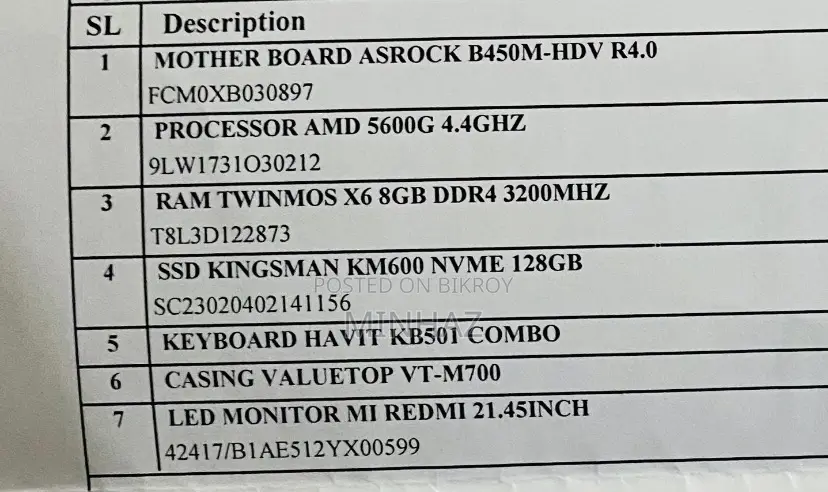 New Desktop Computer 8GB AMD Ryzen 5 SSD 128GB