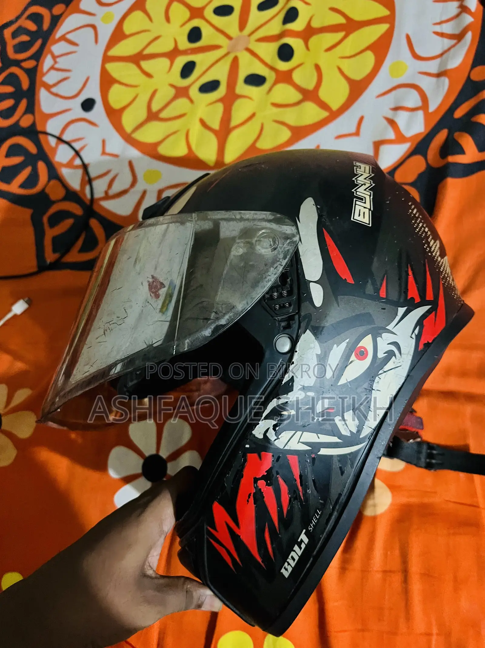 ভেগা বোল্ট হেলমেট উইথ ব্লুটুথ হেডসেট
