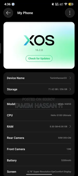 Infinix Hot 50 Pro 256 GB Pink