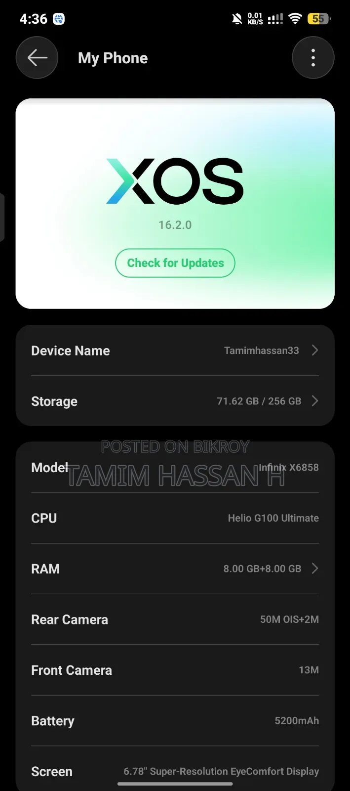 Infinix Hot 50 Pro 256 GB Pink