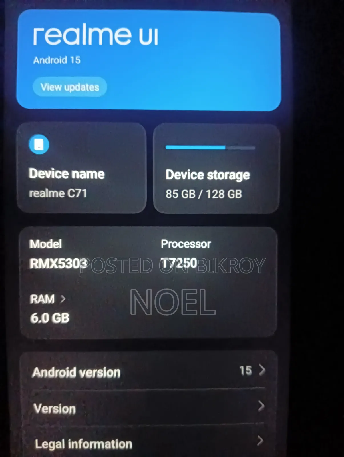 Realme C71 128 GB Black