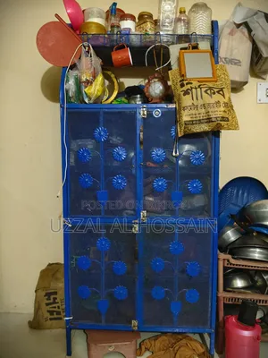 A bed and a wardrobe