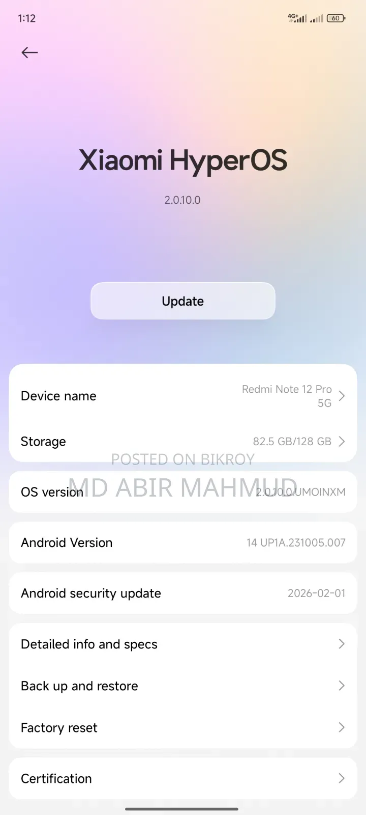 Xiaomi 12 Lite 128 GB Black