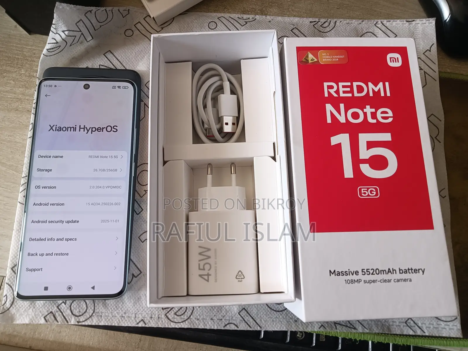 Xiaomi Redmi Note 15 256 GB Blue