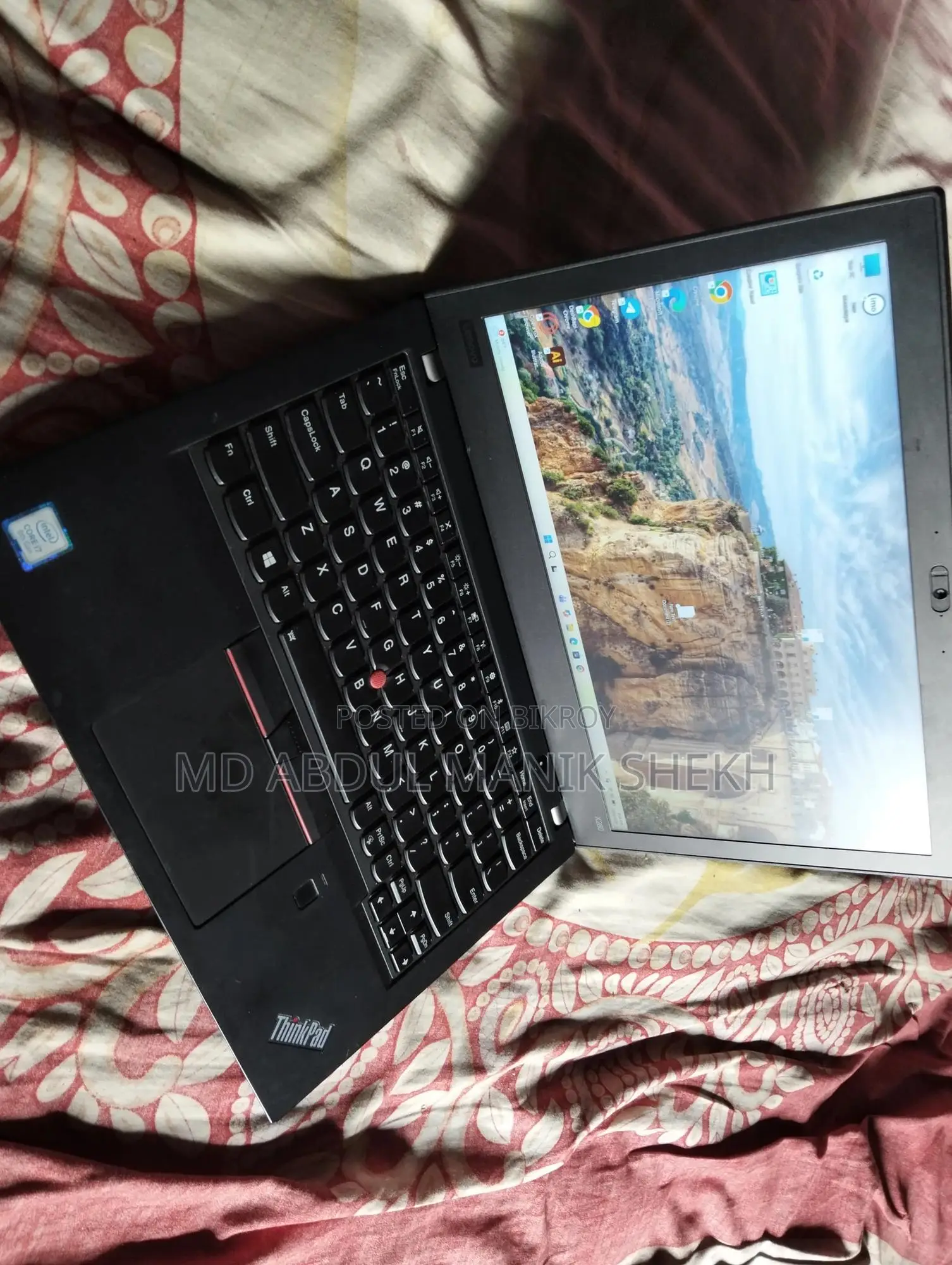 Laptop Lenovo ThinkPad X280 16GB Intel Core i7 SSD 256GB