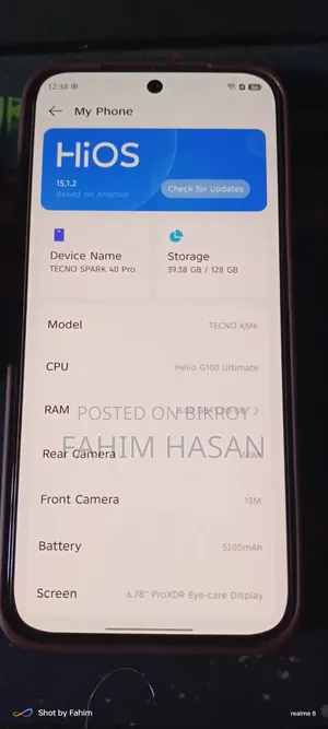 Tecno Spark 40 Pro 128 GB Gray