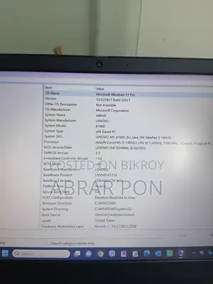 Laptop Lenovo Ideapad 3 4GB Intel Core I3 HDD+SSD 1T