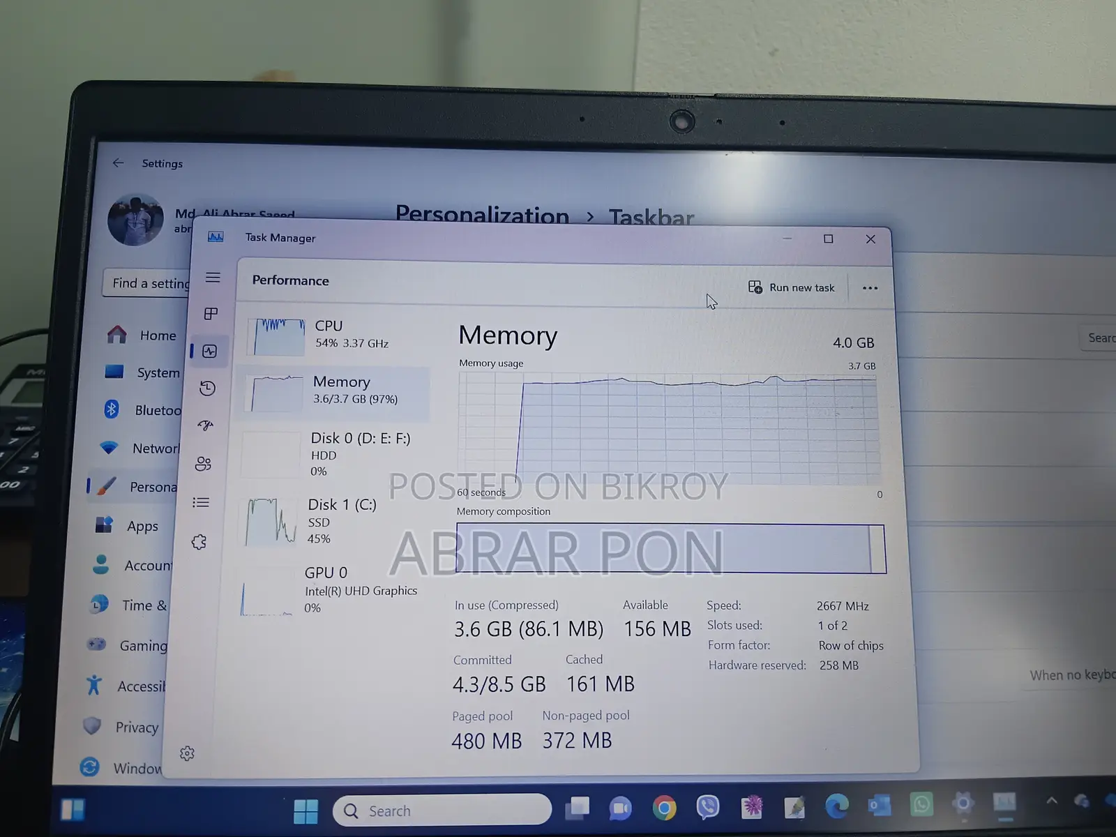 Laptop Lenovo Ideapad 3 4GB Intel Core I3 HDD+SSD 1T
