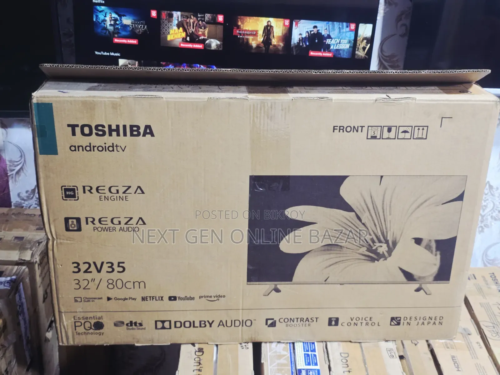 Toshiba 32" Voice Borderless LED TV (With Replacement Guarantee)