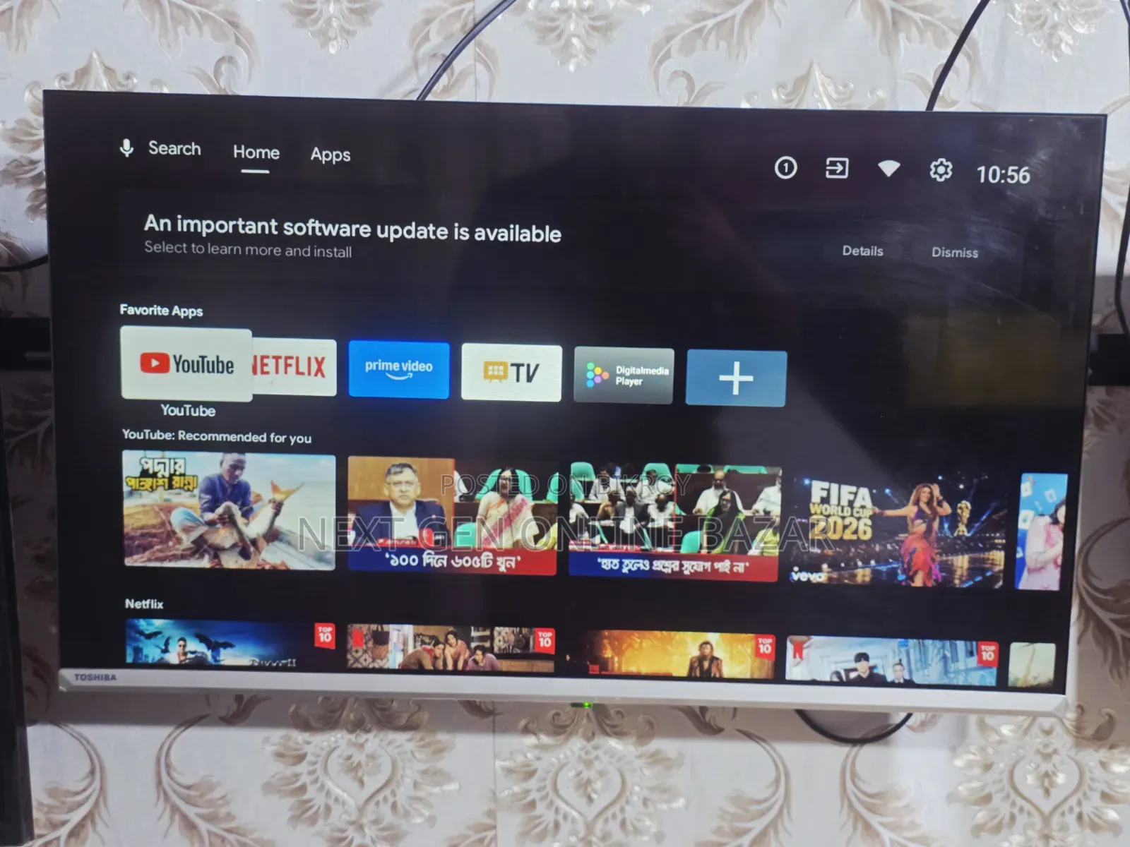 Toshiba 32" Voice Borderless LED TV (With Replacement Guarantee)