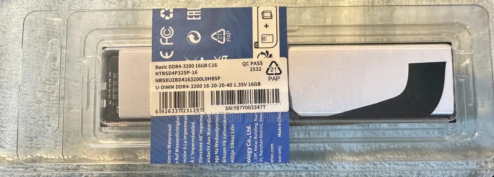 Netac 16gb Ddr4 3200mhz Ram