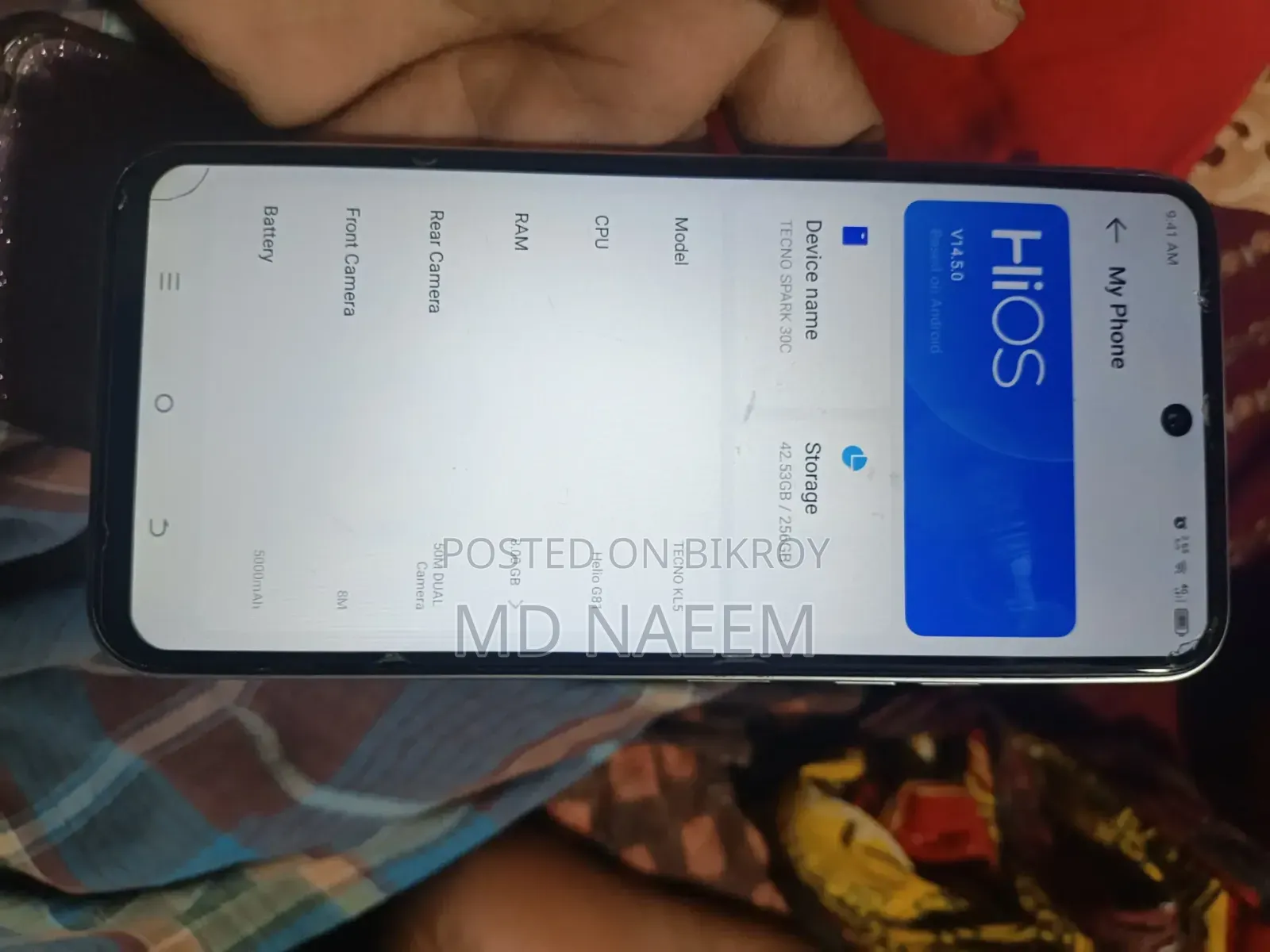 Tecno Spark 30C 128 GB White