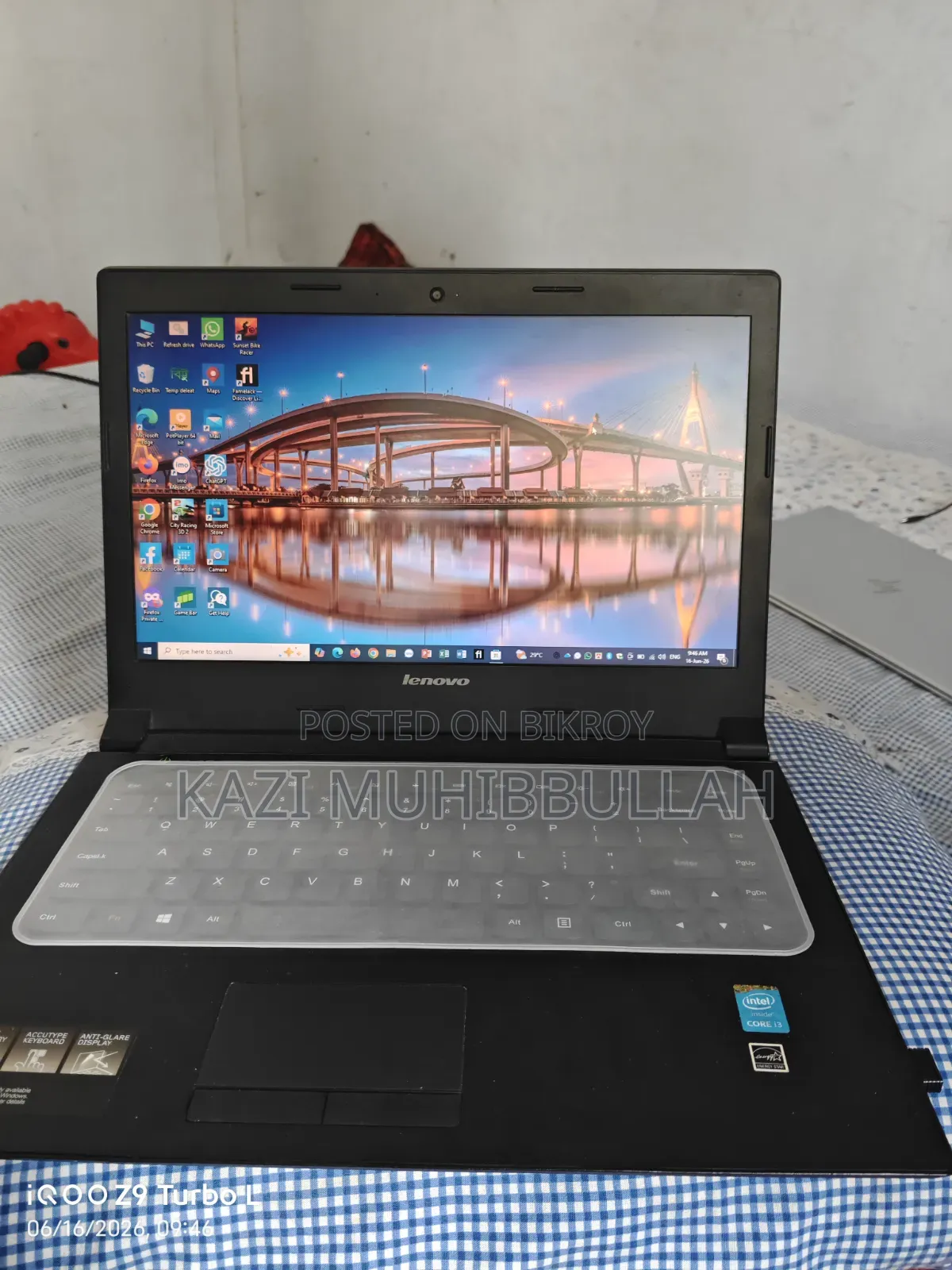 Laptop Lenovo B470 4GB Intel Core I3 SSD 128GB