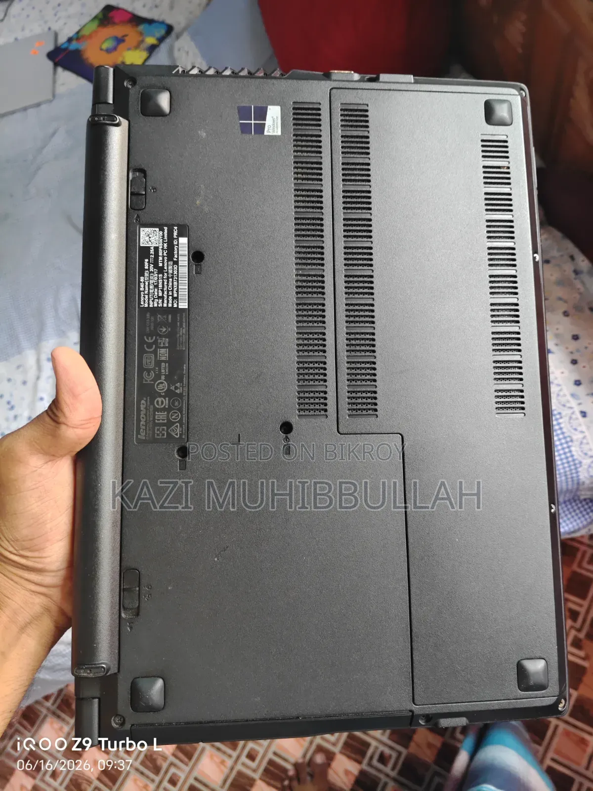 Laptop Lenovo B470 4GB Intel Core I3 SSD 128GB