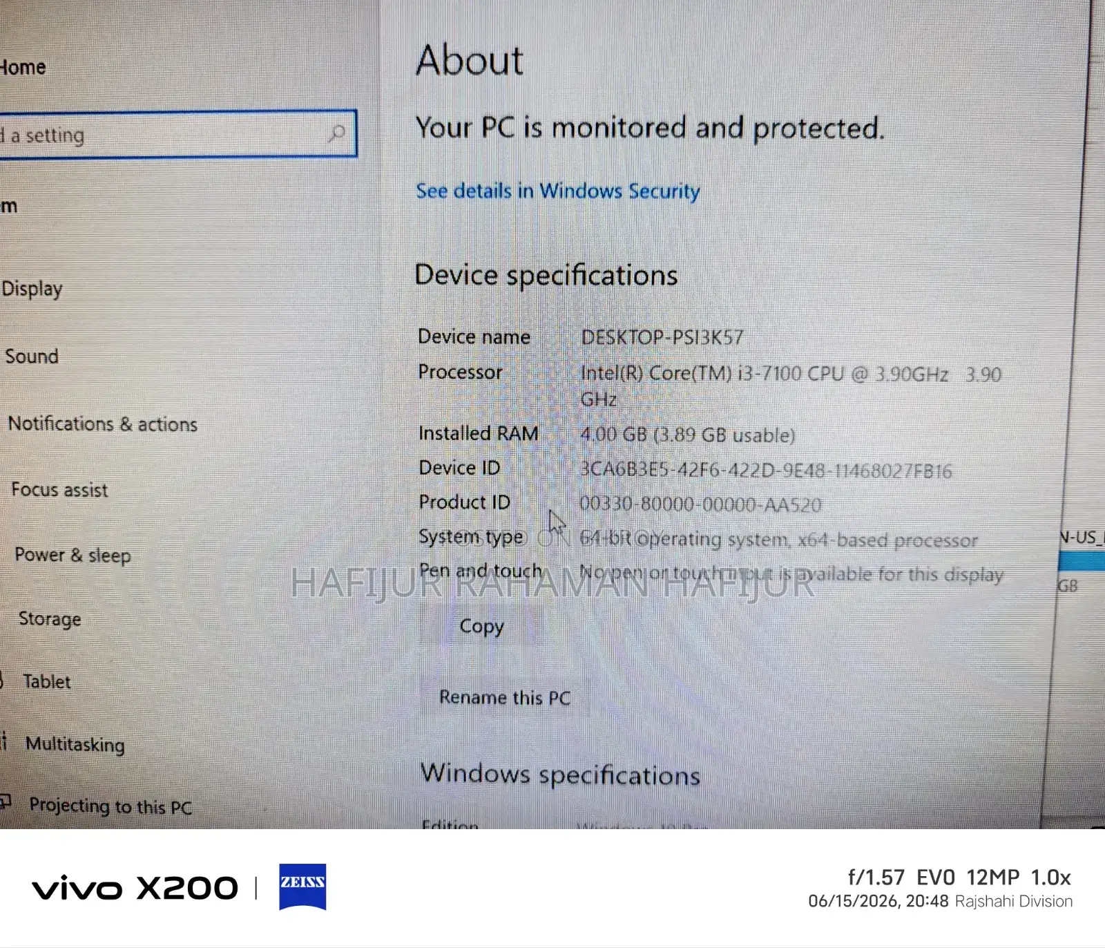 Gigabyte GA-H110MSTX-HD3-ZK 8GB Intel Core I3 SSD 128GB