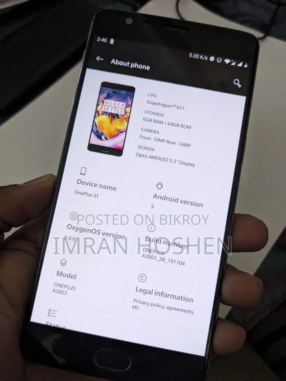 OnePlus 3T 64 GB Silver