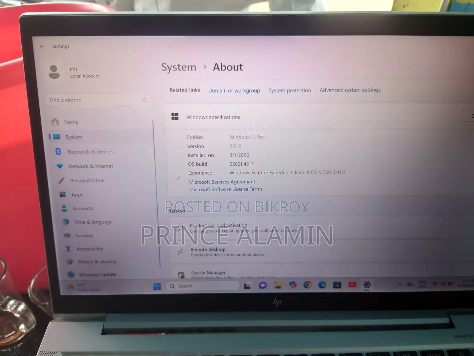 Laptop HP EliteBook 840 G8 16GB AMD Ryzen 5 HDD 512GB