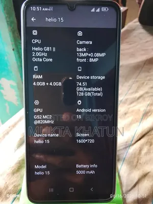 Helio 15 128 GB Rose Gold