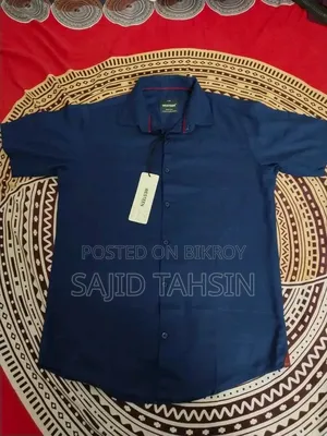 Westeen Half Shirt Navy Blue L Size