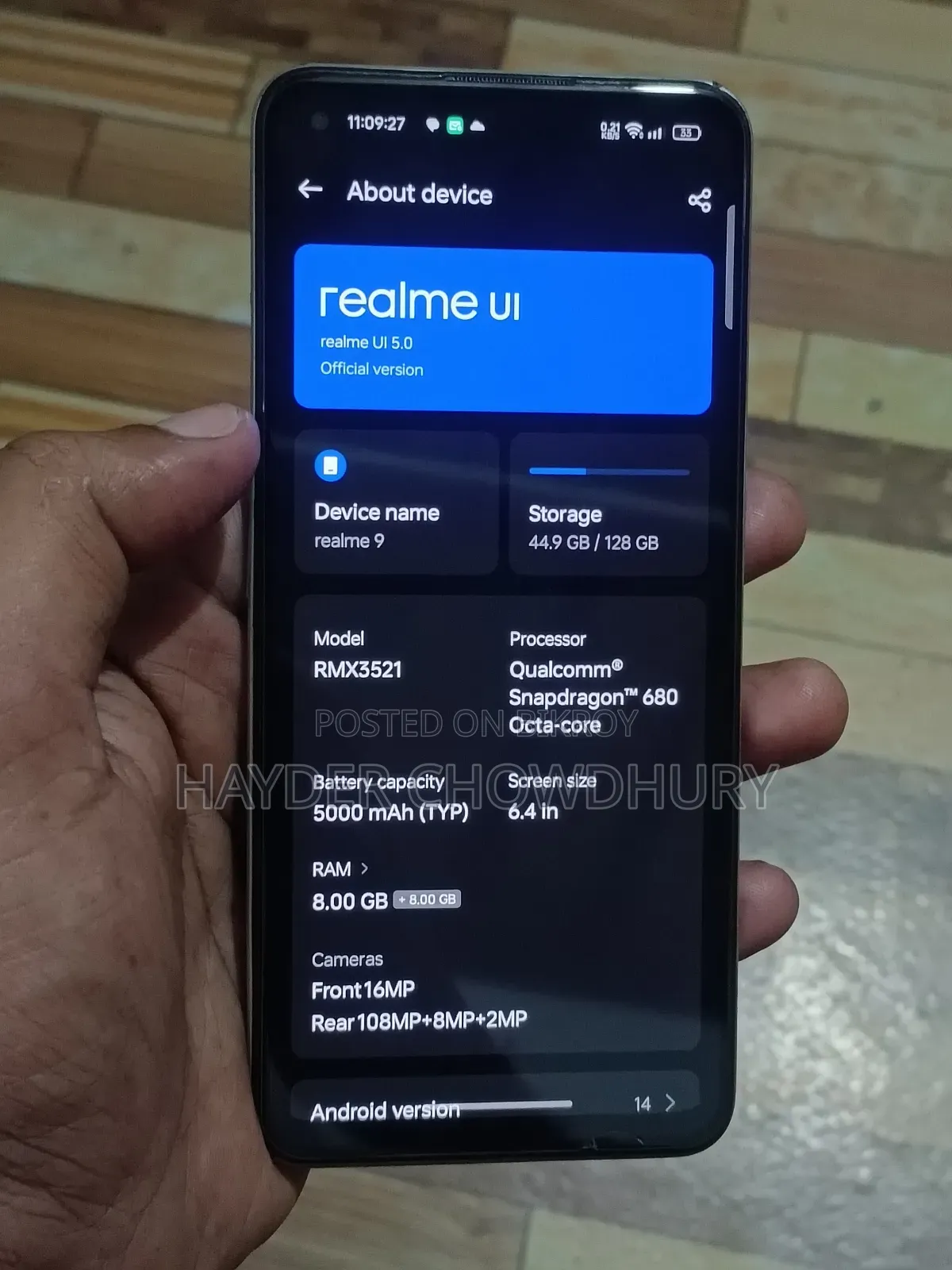 Realme 9 128 GB Orange