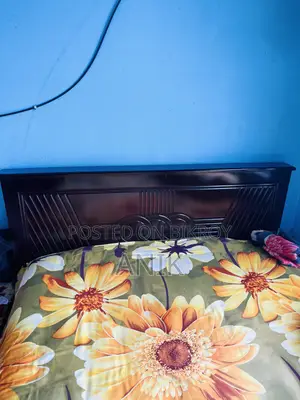 Semi Double Bed, Malaysian Wood, with Bed