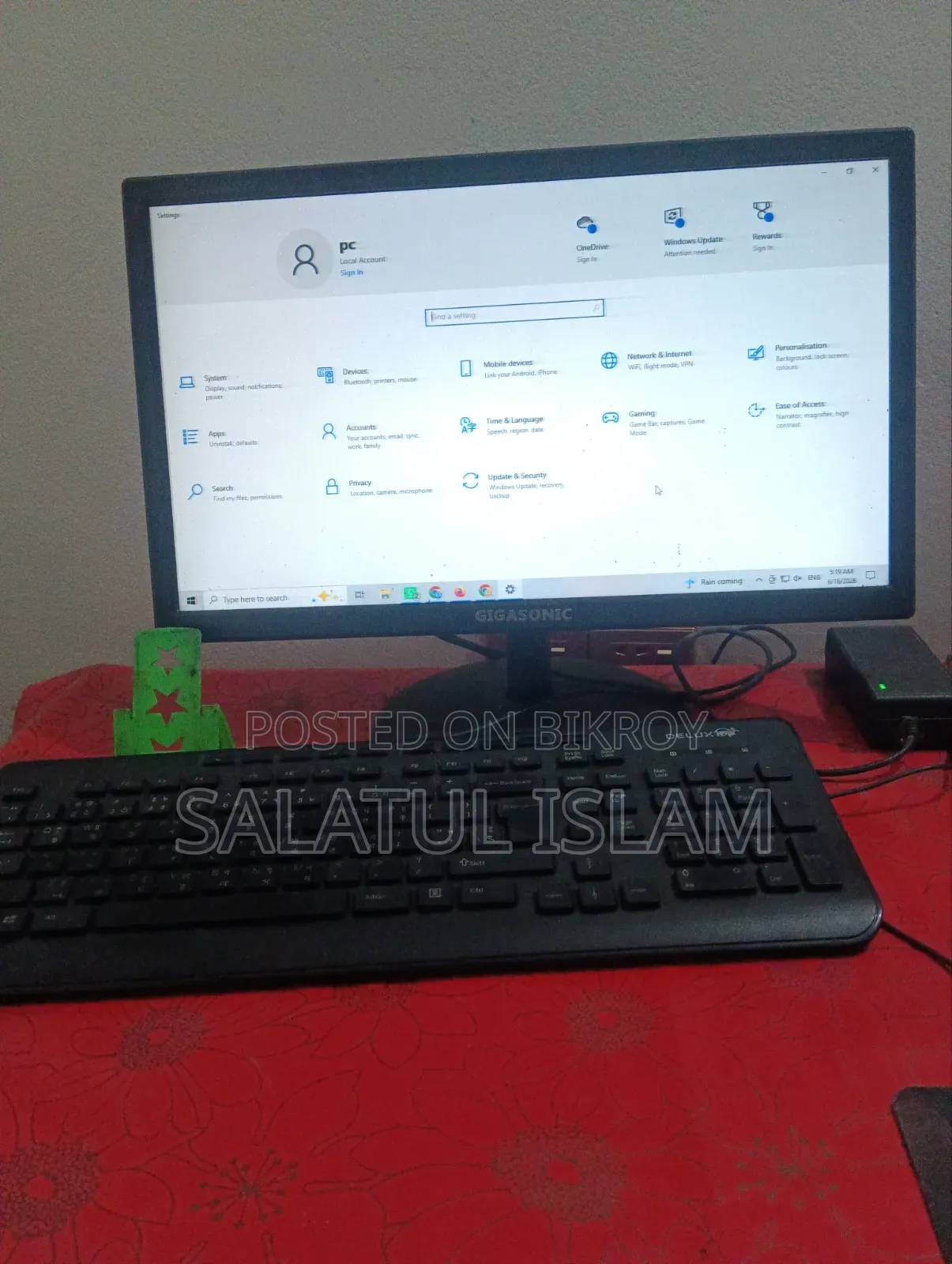Desktop Computer Asus 12GB Intel Core I5 HDD+SSD 512GB